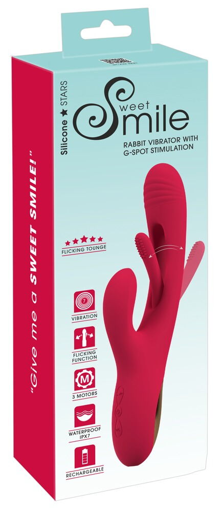 „Rabbit Vibrator with G-Spot Stimulation“ mit Flicking-Tounge-Funktion