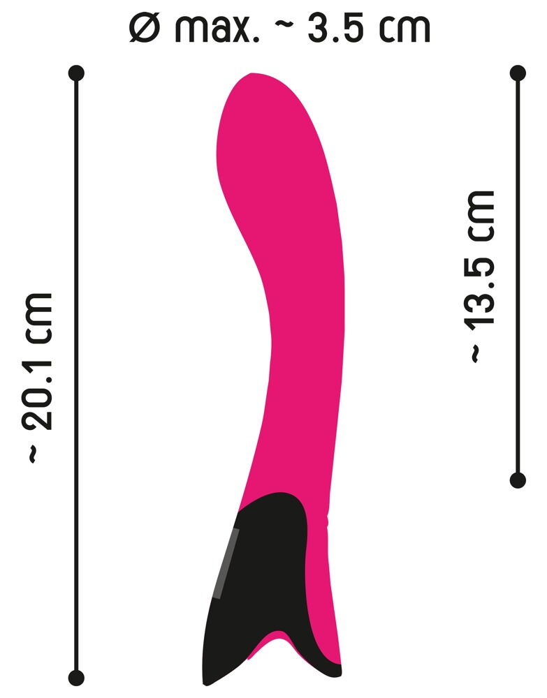 Vibrator „Pink Sunset G-Spot“ mit Digital-Display