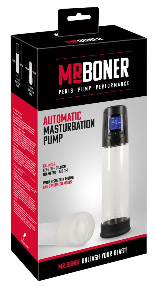 Penispumpe „Automatic Masturbation Pump“ inklusive Vibro-Vagina-Sleeve