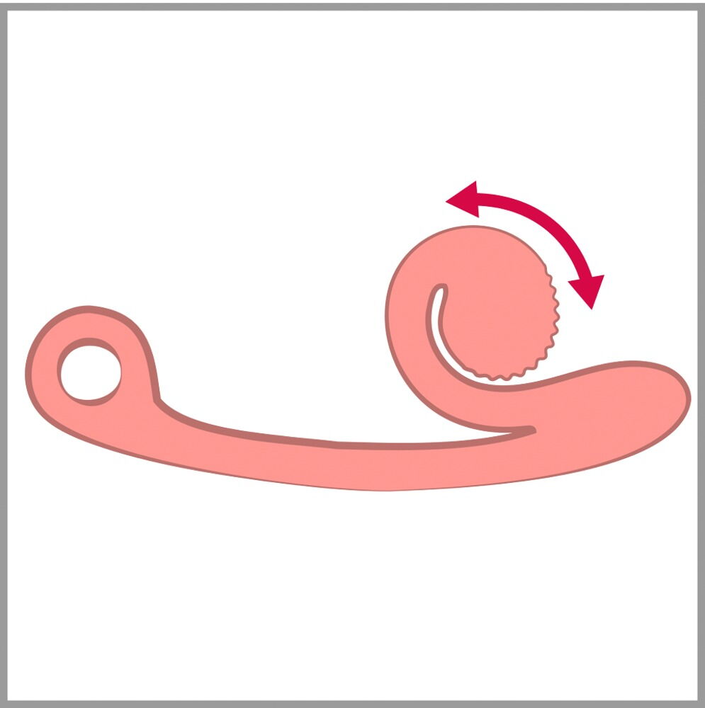 Vibrator „SVibe Curve“ mit 2 Motoren für 600 Vibrations-Kombinationen