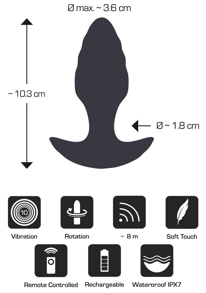 Analvibrator mit Rotation