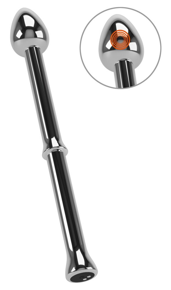 Prostata-Vibrator „Metal Milking Stick“ mit 10 Vibrationsmodi