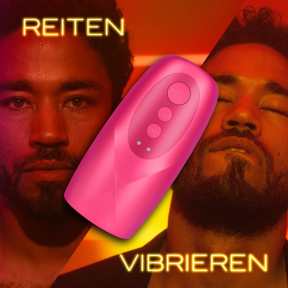 Masturbator „Slide & Vibe“ mit 7 Vibrations- und 3 Leckmodi
