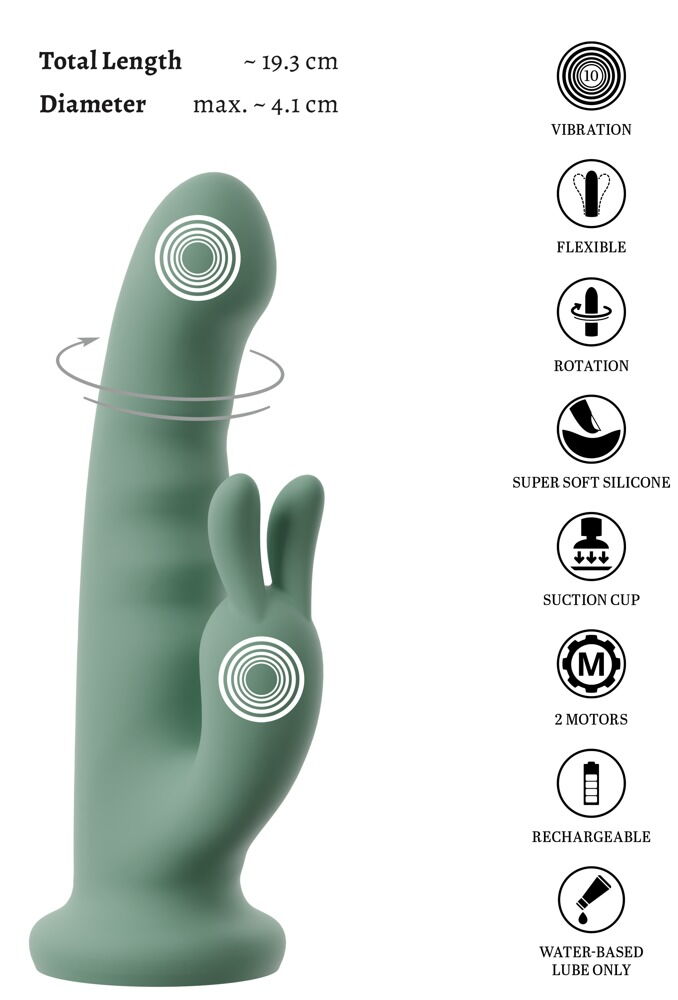 Rabbitvibrator „LUVIO“ mit Rotation