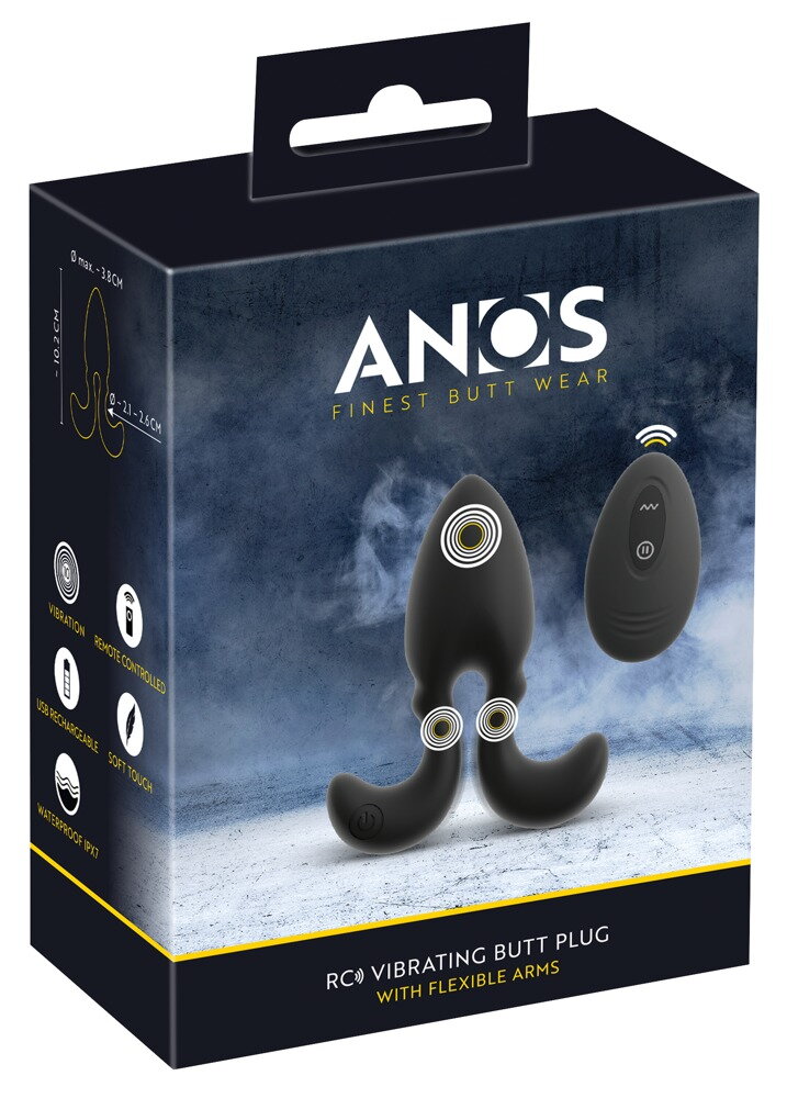 Vibro-Analplug mit Fernbedienung