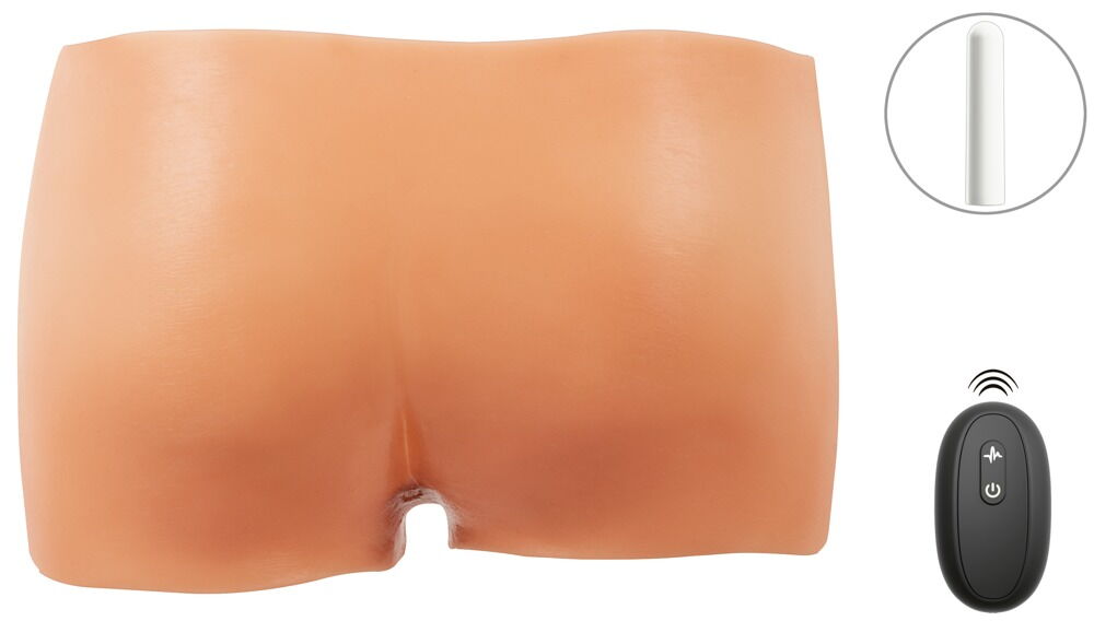 Silikon-Pants „Ultra Realistic Vibrating“ mit Vibro-Penis und Hoden