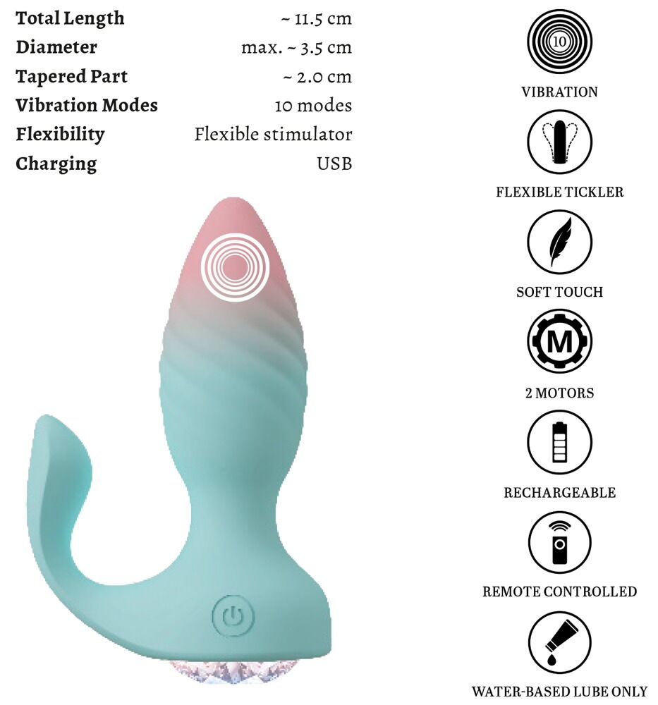 Analvibrator „JUVELA“ mit Fernbedienung