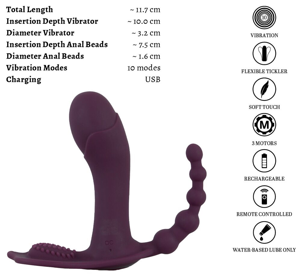 Panty-Vibrator „ARIVA“ mit Fernbedienung
