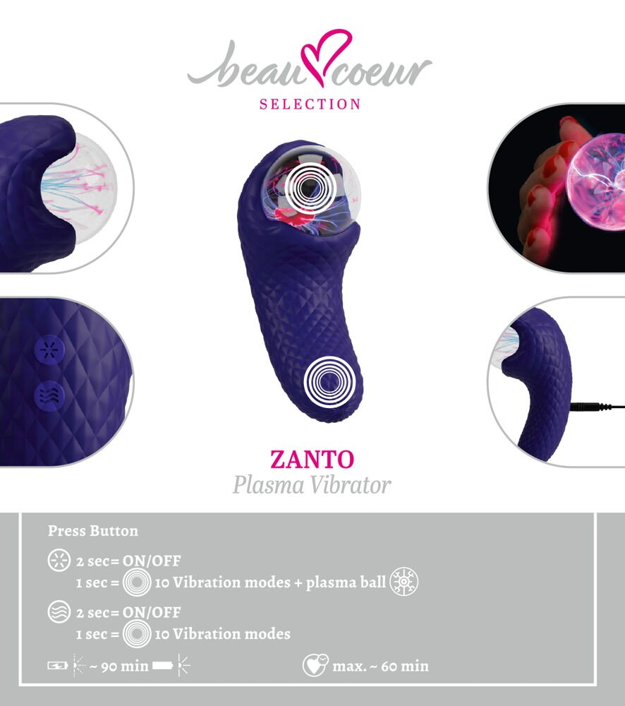 Vibrator „ZANTO“ mit Plasmakugel