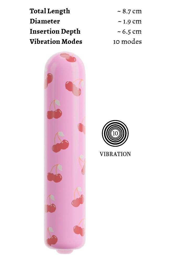Minivibrator "CHERRY" im Pop-Design