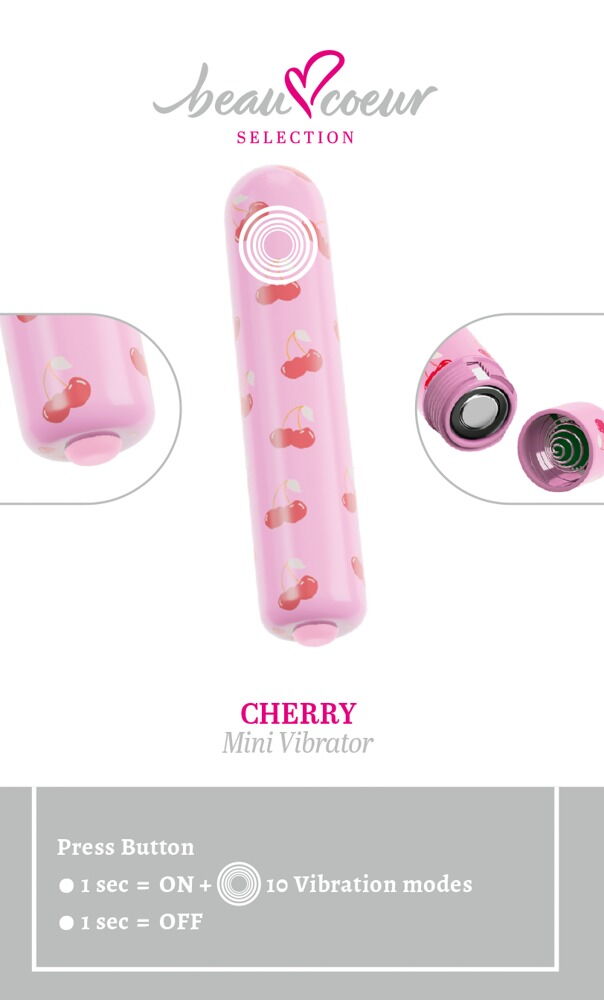 Minivibrator "CHERRY" im Pop-Design