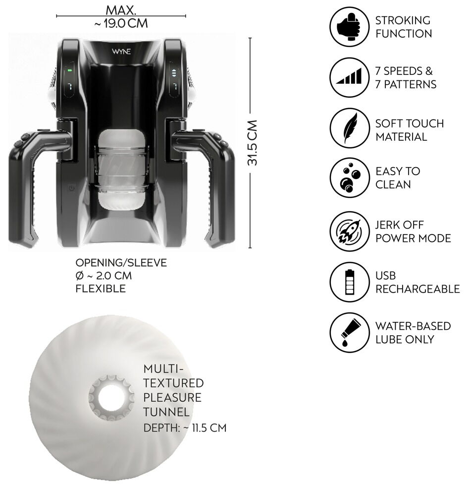 "Masturbator 10" mit praktischen Griffen
