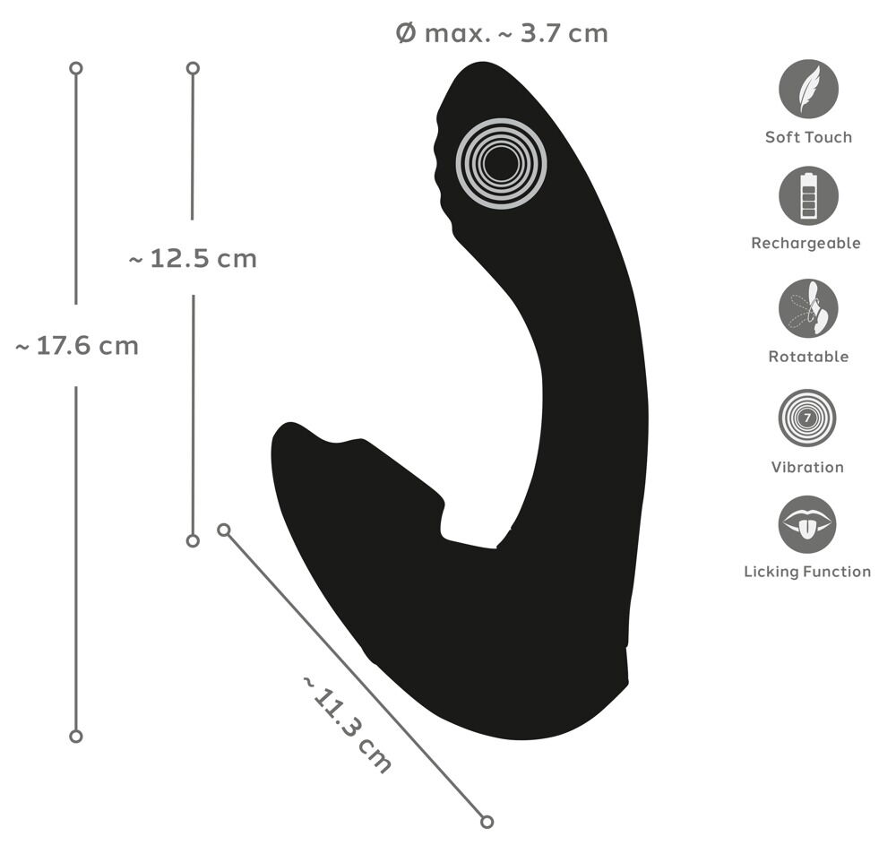 Vibrator „be Lickable“ mit Vibro-Zunge – vielseitig bespielbar