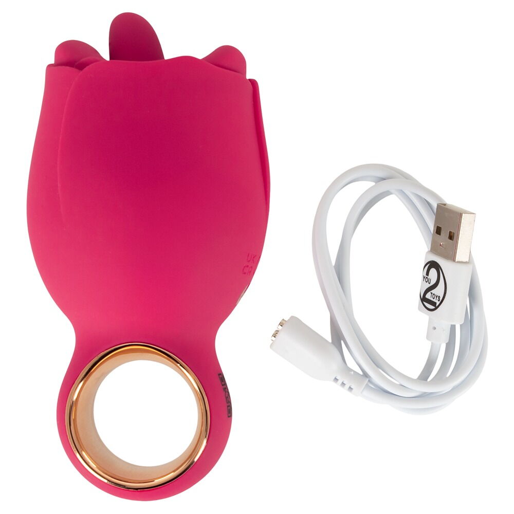 Auflegevibrator „Oral Fun“ mit vibrierender Leck-Zunge