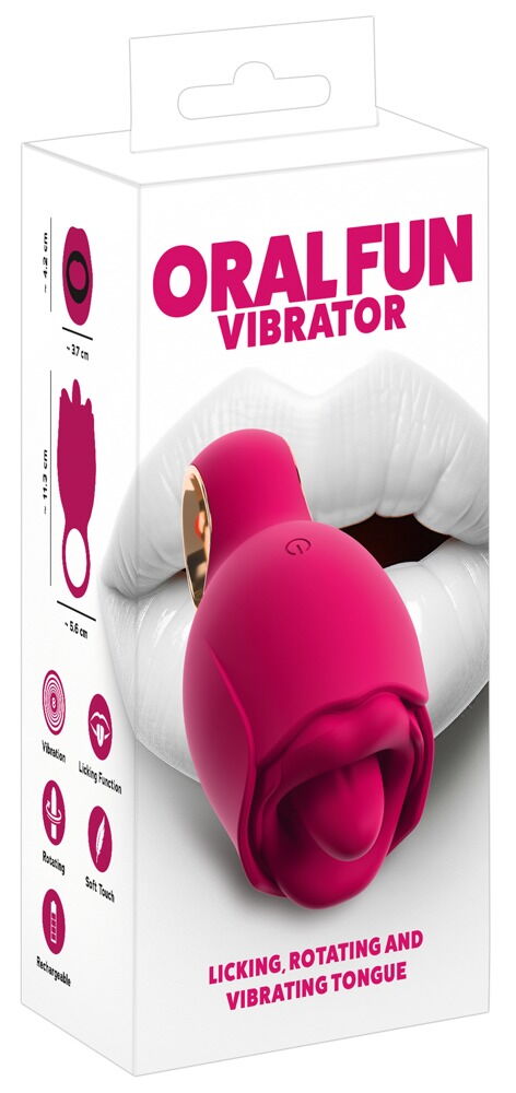 Auflegevibrator „Oral Fun“ mit vibrierender Leck-Zunge