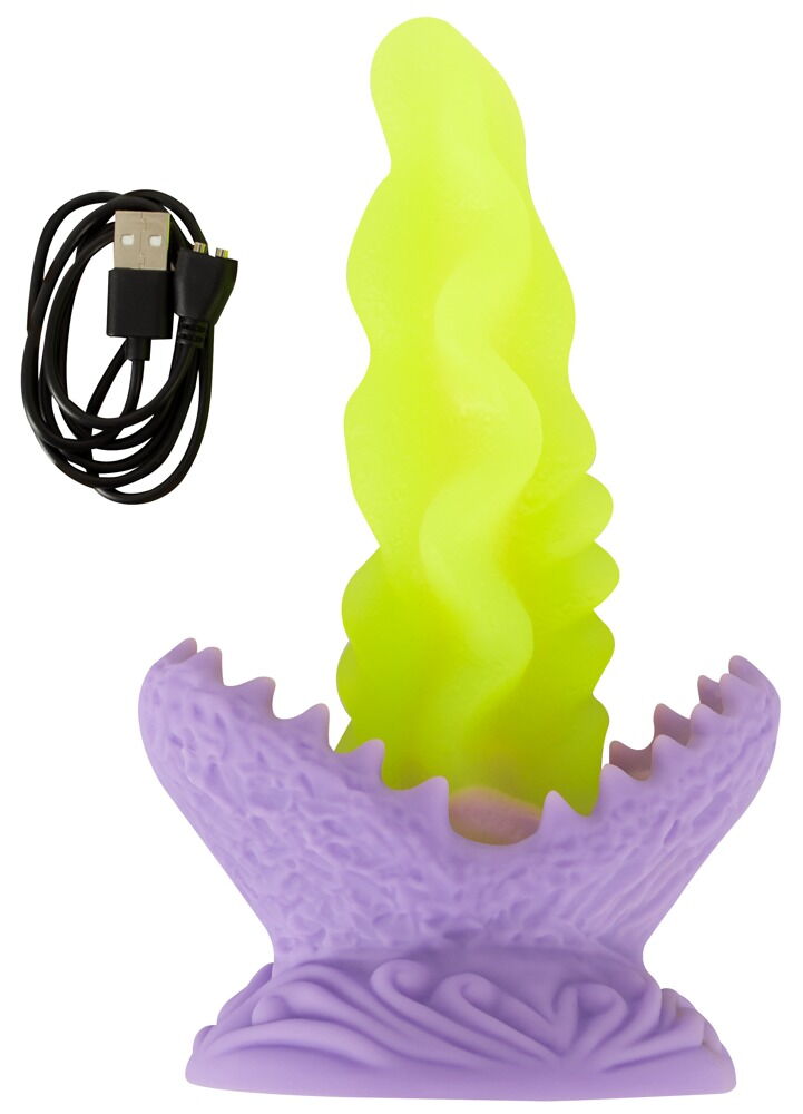 Dildo „Passionate Plant“ mit LED-Beleuchtung in 10 Modi