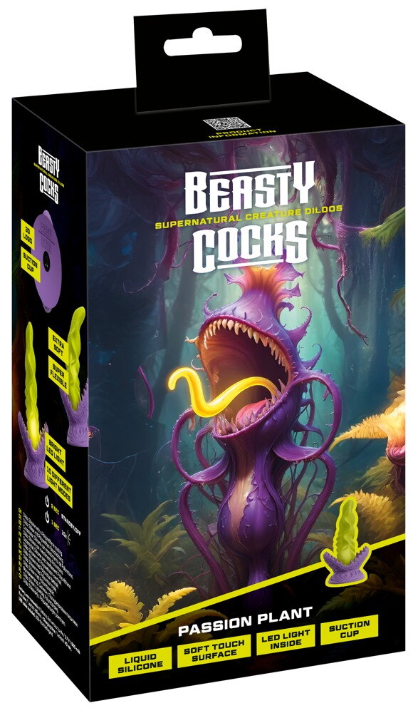 Dildo „Passionate Plant“ mit LED-Beleuchtung in 10 Modi