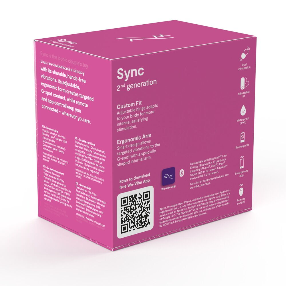 Paarvibrator „Sync2“ mit 10+ Vibrationsmodi