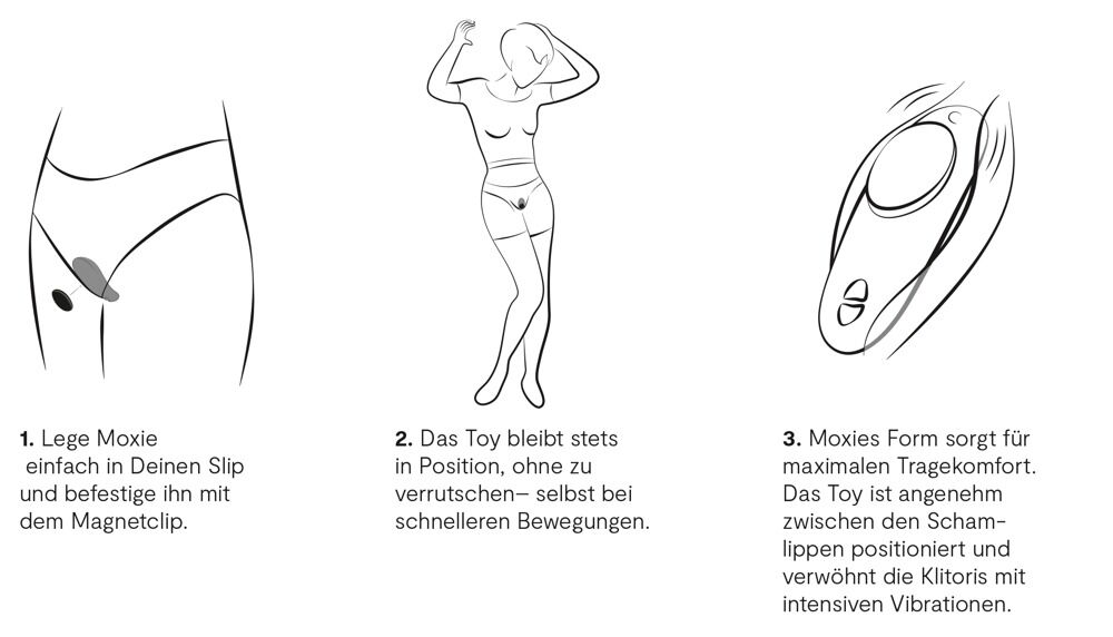 Slip-Vibrator „Moxie+“ mit Befestigungsmagnet