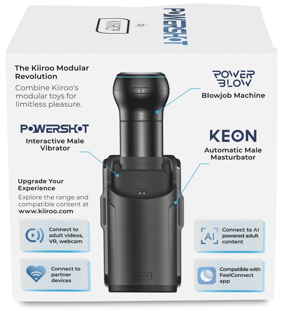 Masturbator „PowerShot ” für interaktive Vibro-Vergnügen