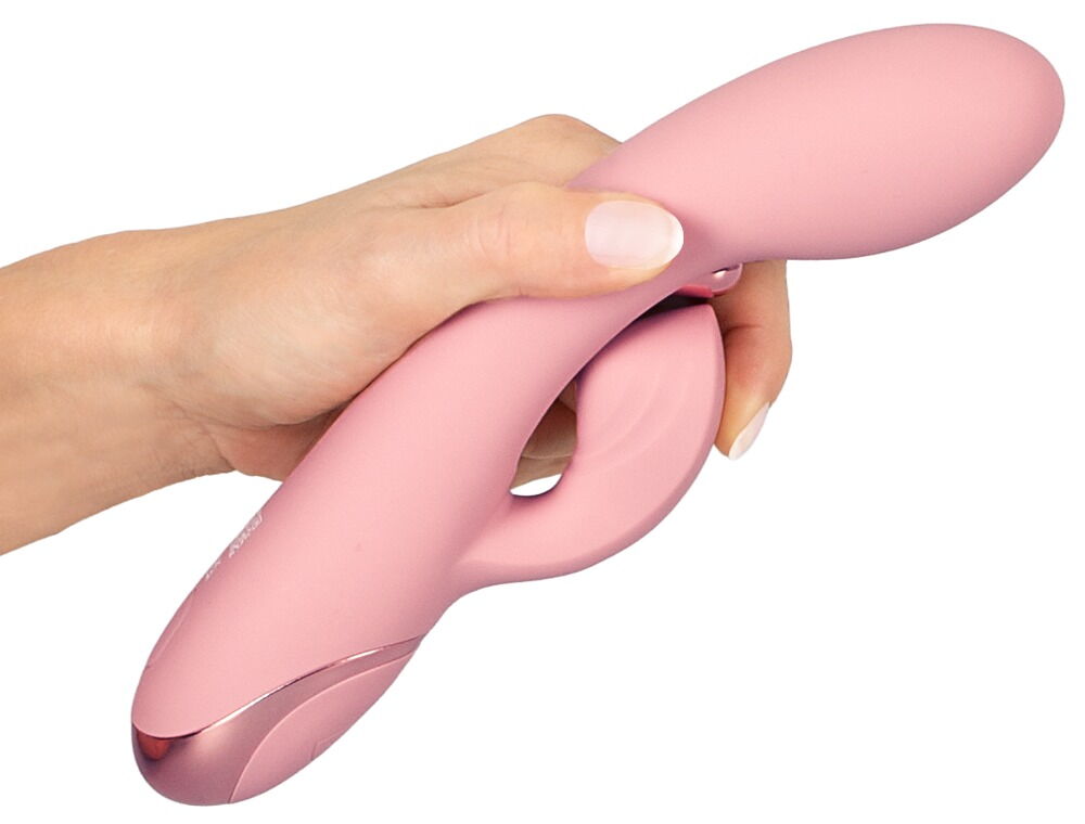 Rabbitvibrator „AVENOR“ mit Vibro-Metallzunge für G-Zone