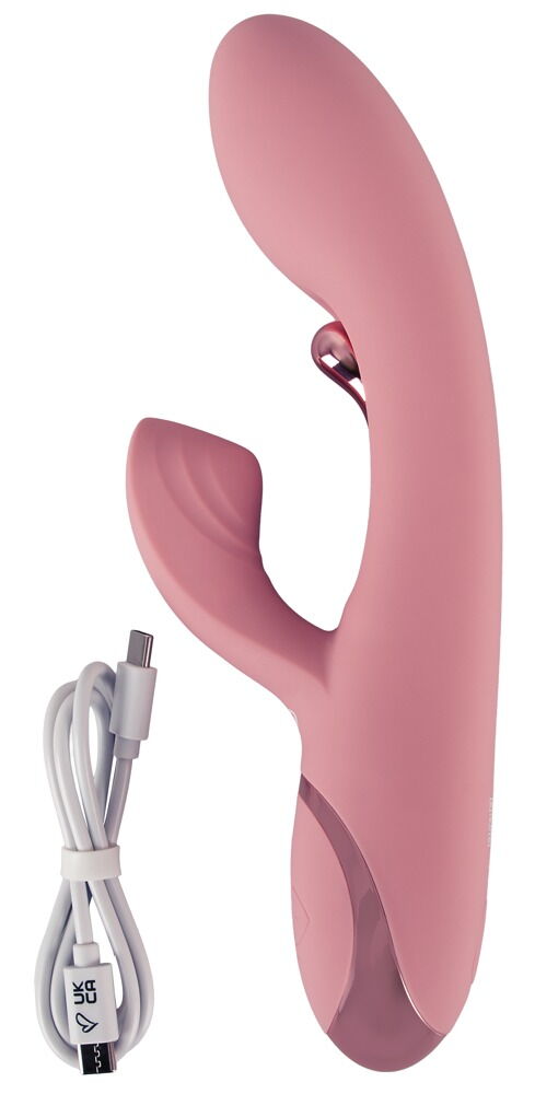 Rabbitvibrator „AVENOR“ mit Vibro-Metallzunge für G-Zone