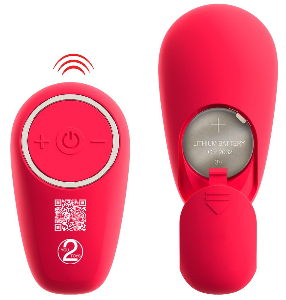 Strapless Strap-on „Triple Teaser RC“ mit 3-facher Vibration