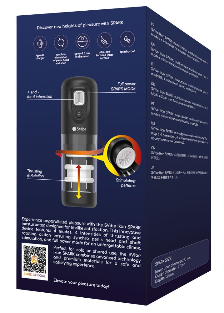 Masturbator „IKON“ für vollautomatischen Handjob