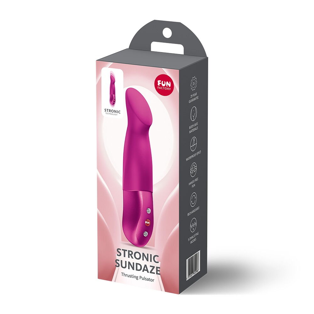 Stoßvibrator „STRONIC SUNDAZE“ für G-Zone und Klitoris