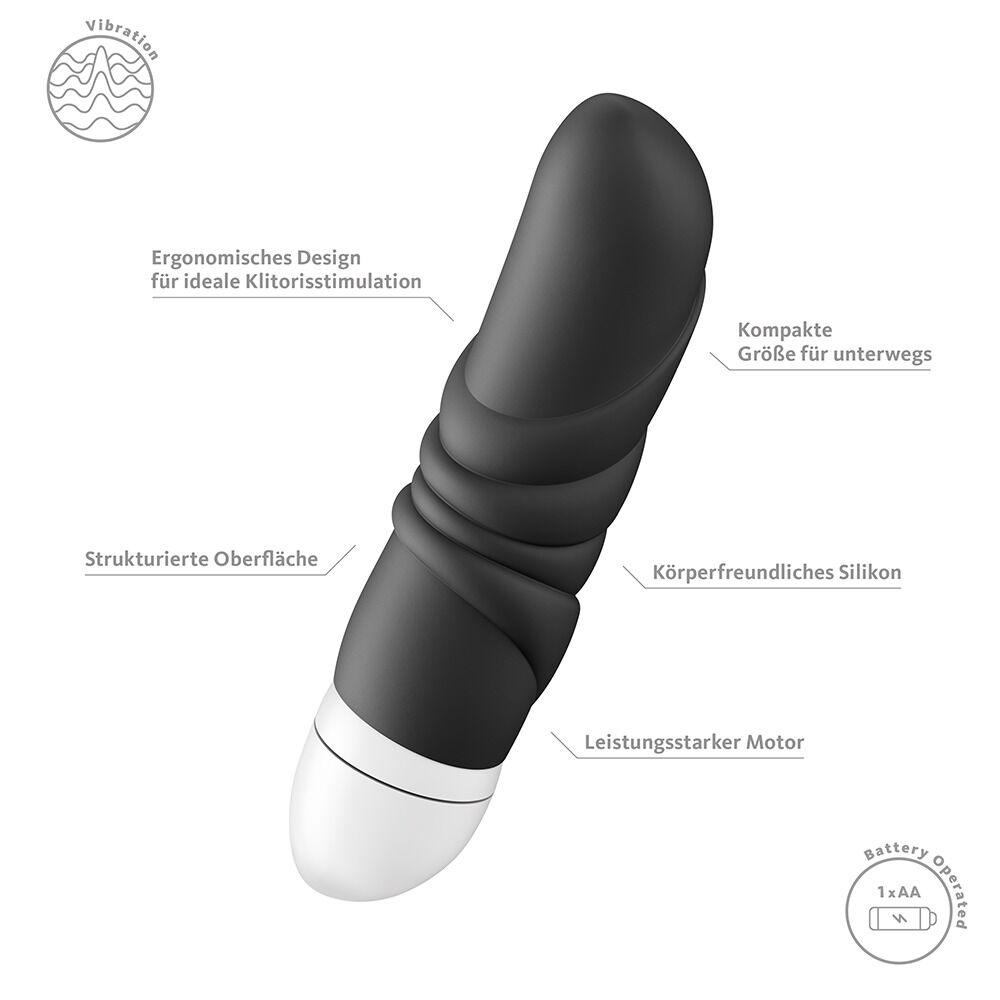 Minivibrator „JAM“ mit extra starker Tiefenvibration