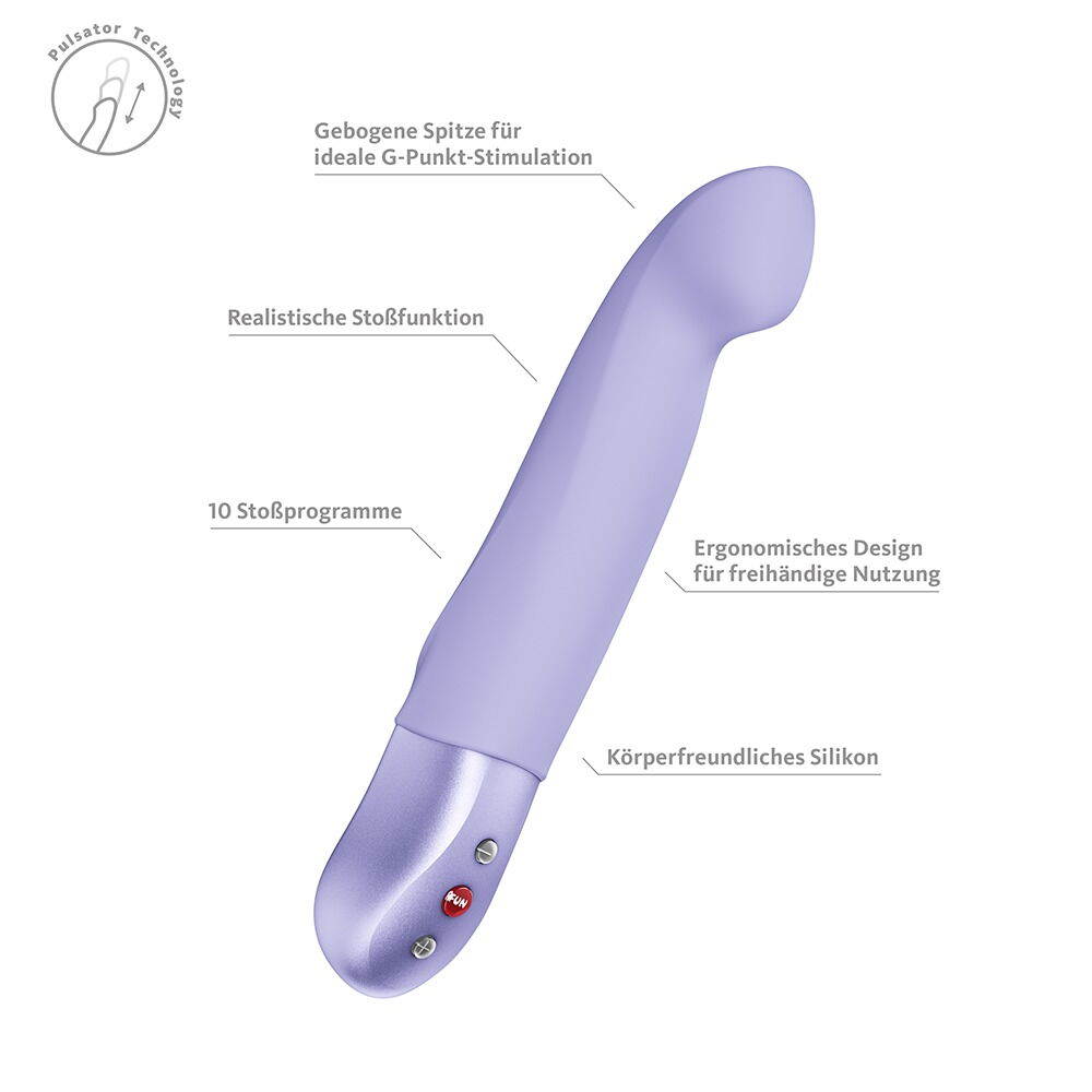 Stoßvibrator „STRONIC G“ mit G-Punkt-Spitze