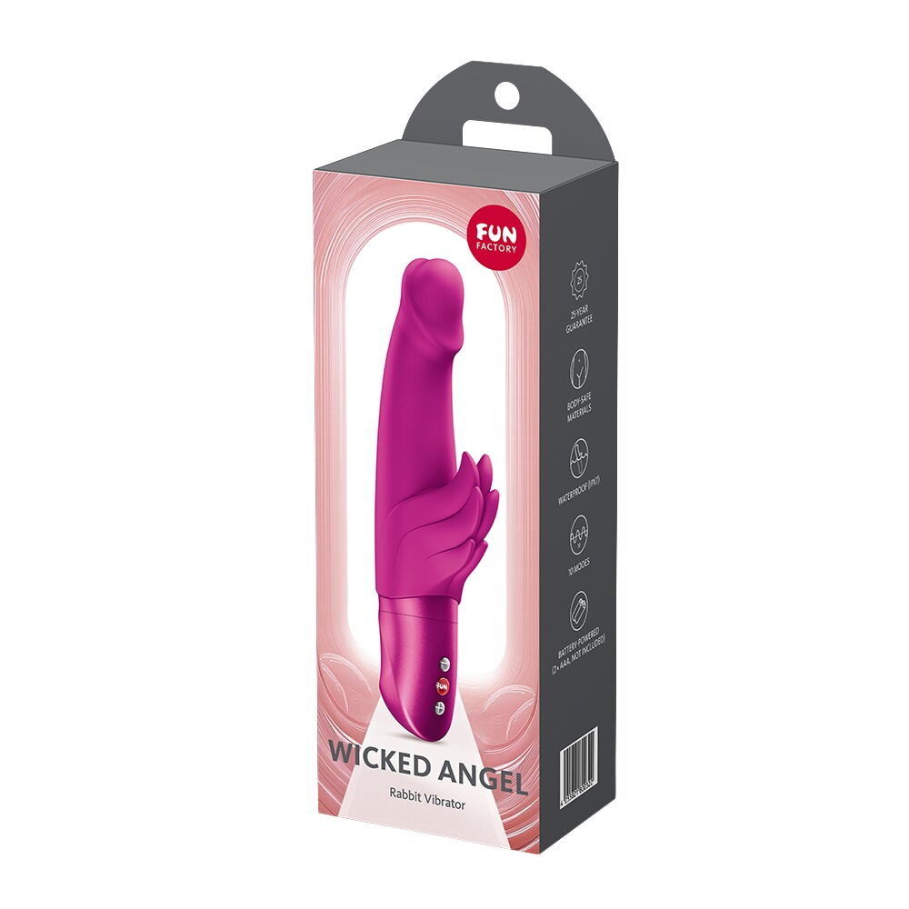 Rabbitvibrator „WICKED ANGEL“ mit Reiz-Flügeln