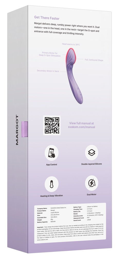 G-Punkt-Vibrator „Margot“ mit 2 Motoren