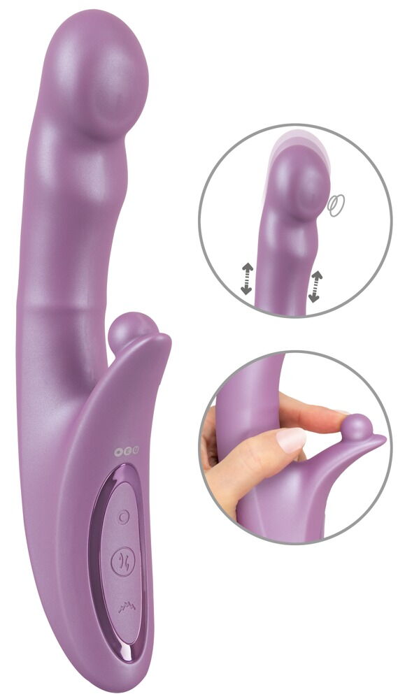 Rabbitvibrator „be Warming“ mit pulsierender Stoßfunktion