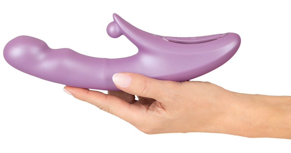 Rabbitvibrator „be Warming“ mit pulsierender Stoßfunktion