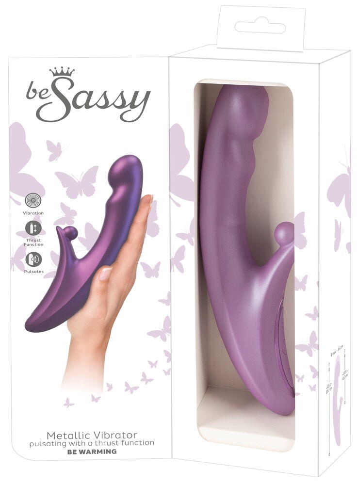 Rabbitvibrator „be Warming“ mit pulsierender Stoßfunktion