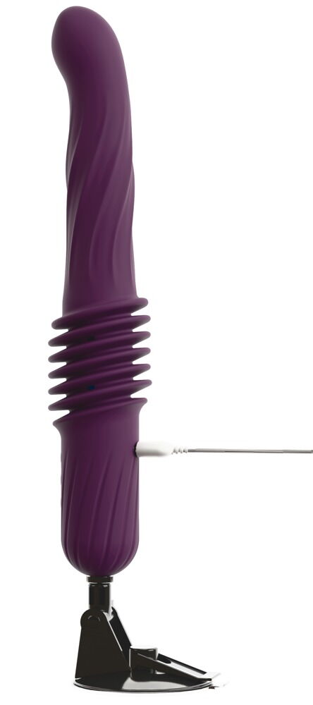 Stoßvibrator „RC Warming Fucking Machine“ mit abnehmbarem Saugfuß