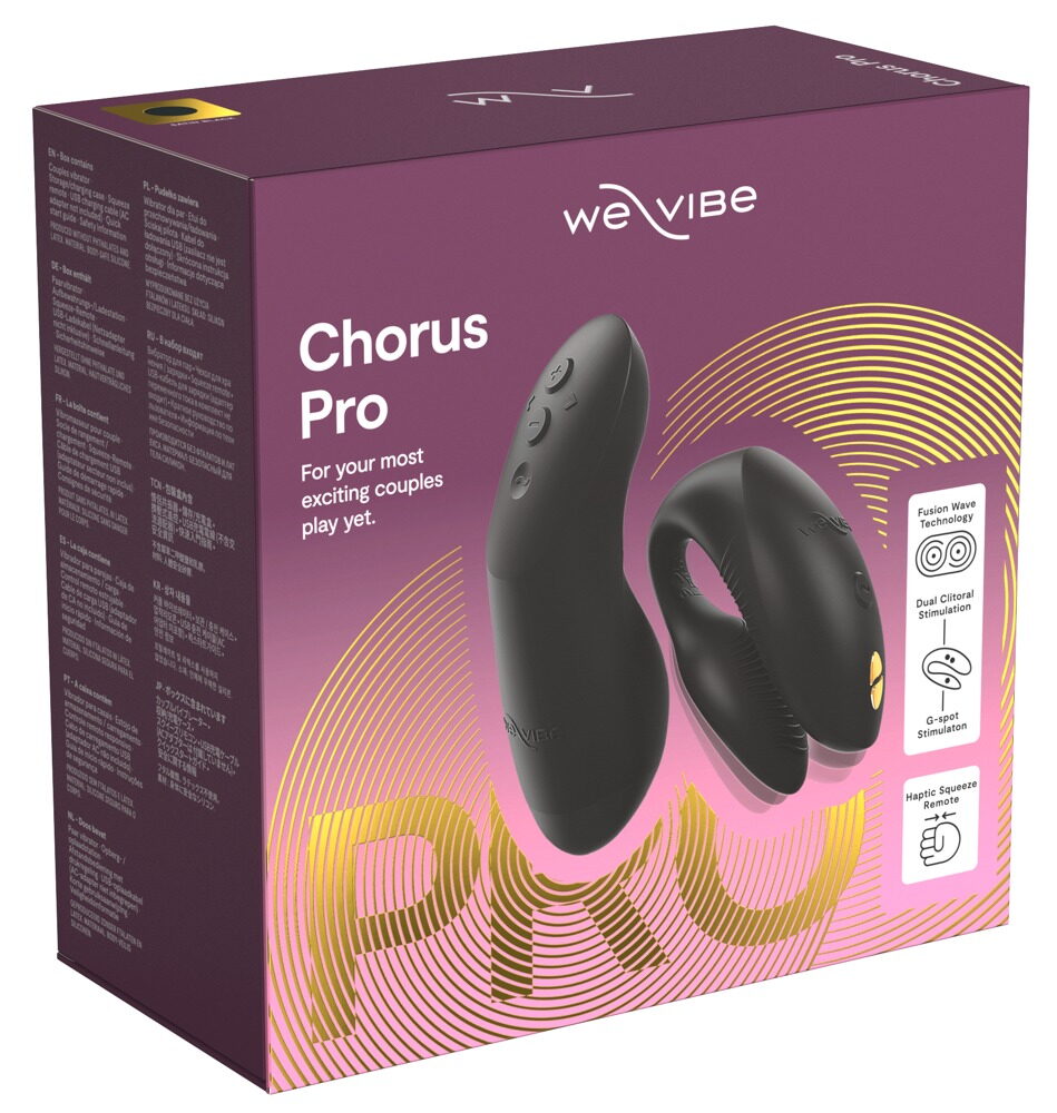 Paarvibrator „Chorus Pro“ mit Haptic Squeeze Fernbedienung