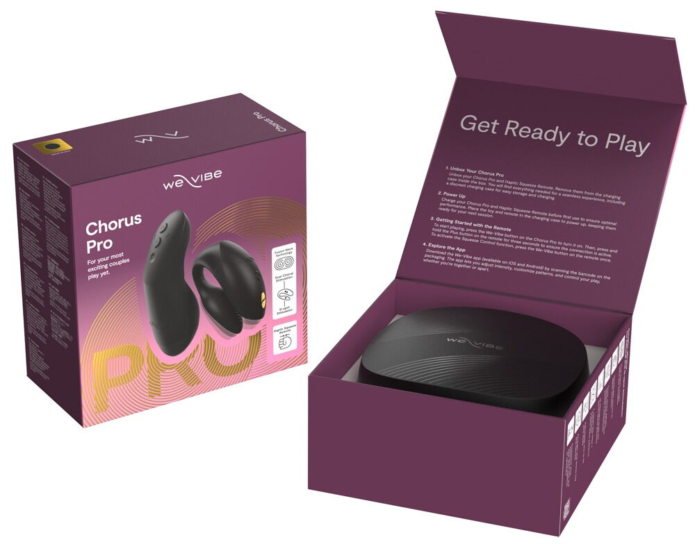 Paarvibrator „Chorus Pro“ mit Haptic Squeeze Fernbedienung