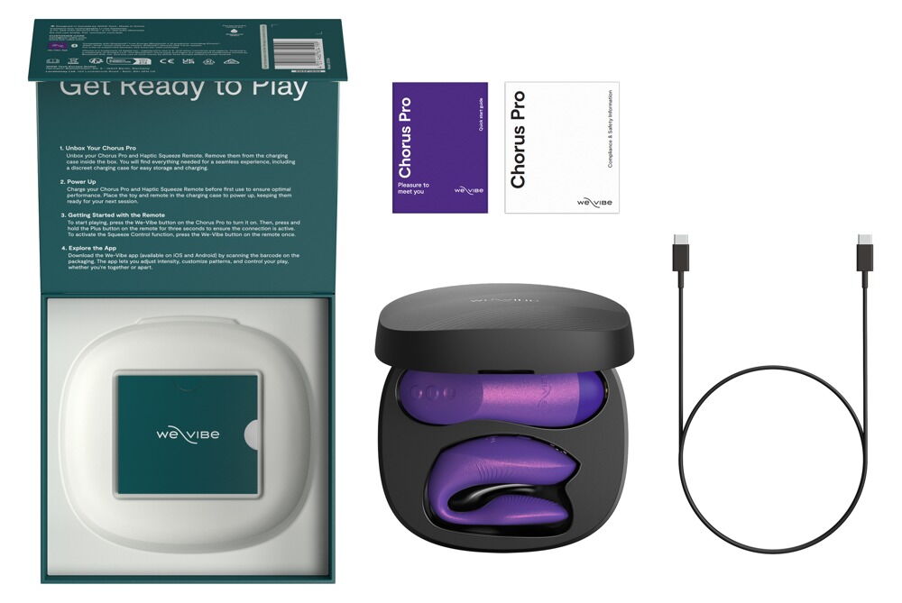 Paarvibrator „Chorus Pro“ mit Haptic Squeeze Fernbedienung