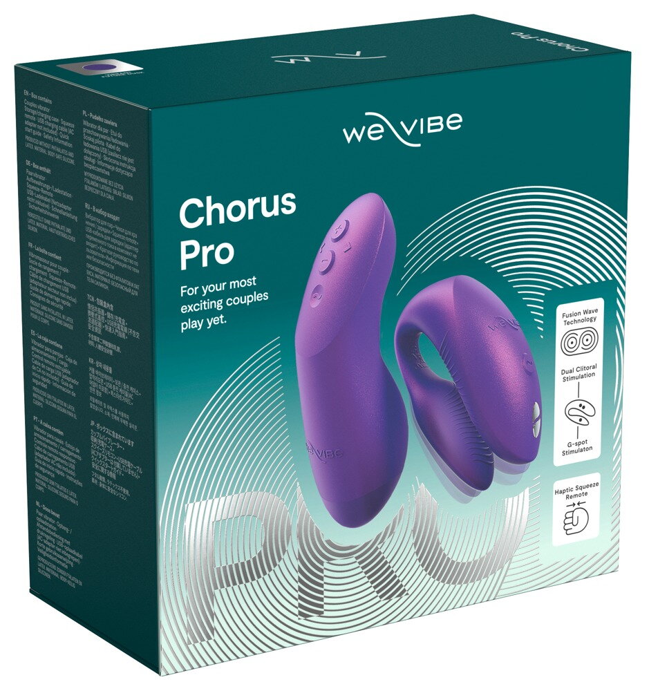 Paarvibrator „Chorus Pro“ mit Haptic Squeeze Fernbedienung