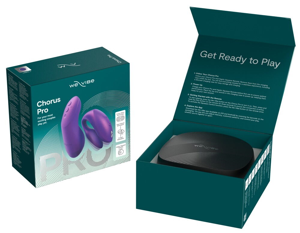 Paarvibrator „Chorus Pro“ mit Haptic Squeeze Fernbedienung