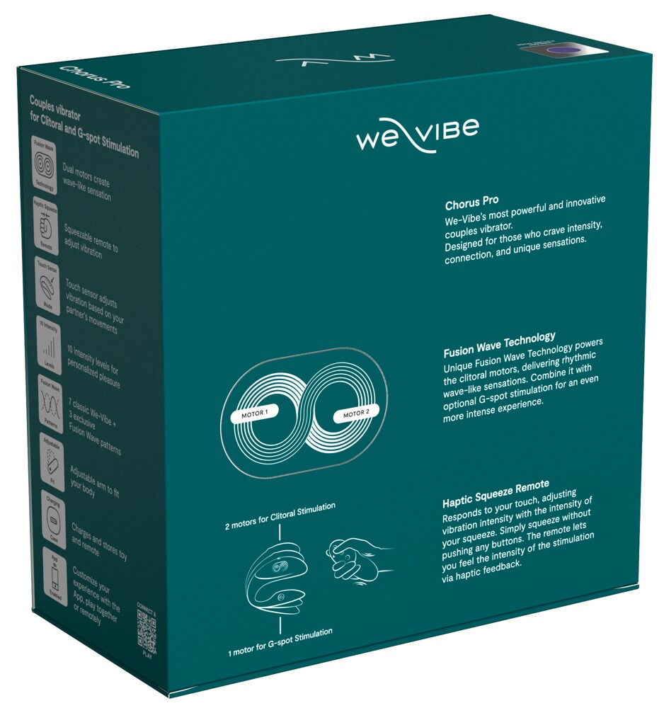 Paarvibrator „Chorus Pro“ mit Haptic Squeeze Fernbedienung