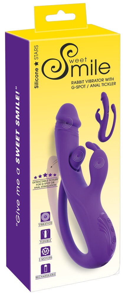Rabbitvibrator mit G-Punkt/Anal-Stimulator