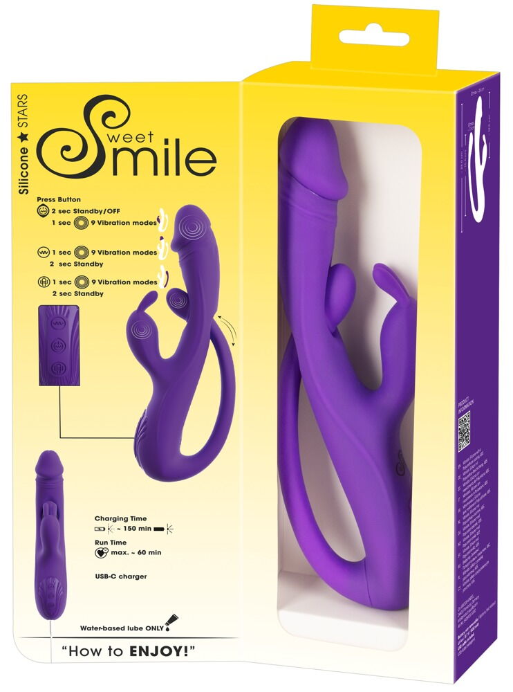 Rabbitvibrator mit G-Punkt/Anal-Stimulator