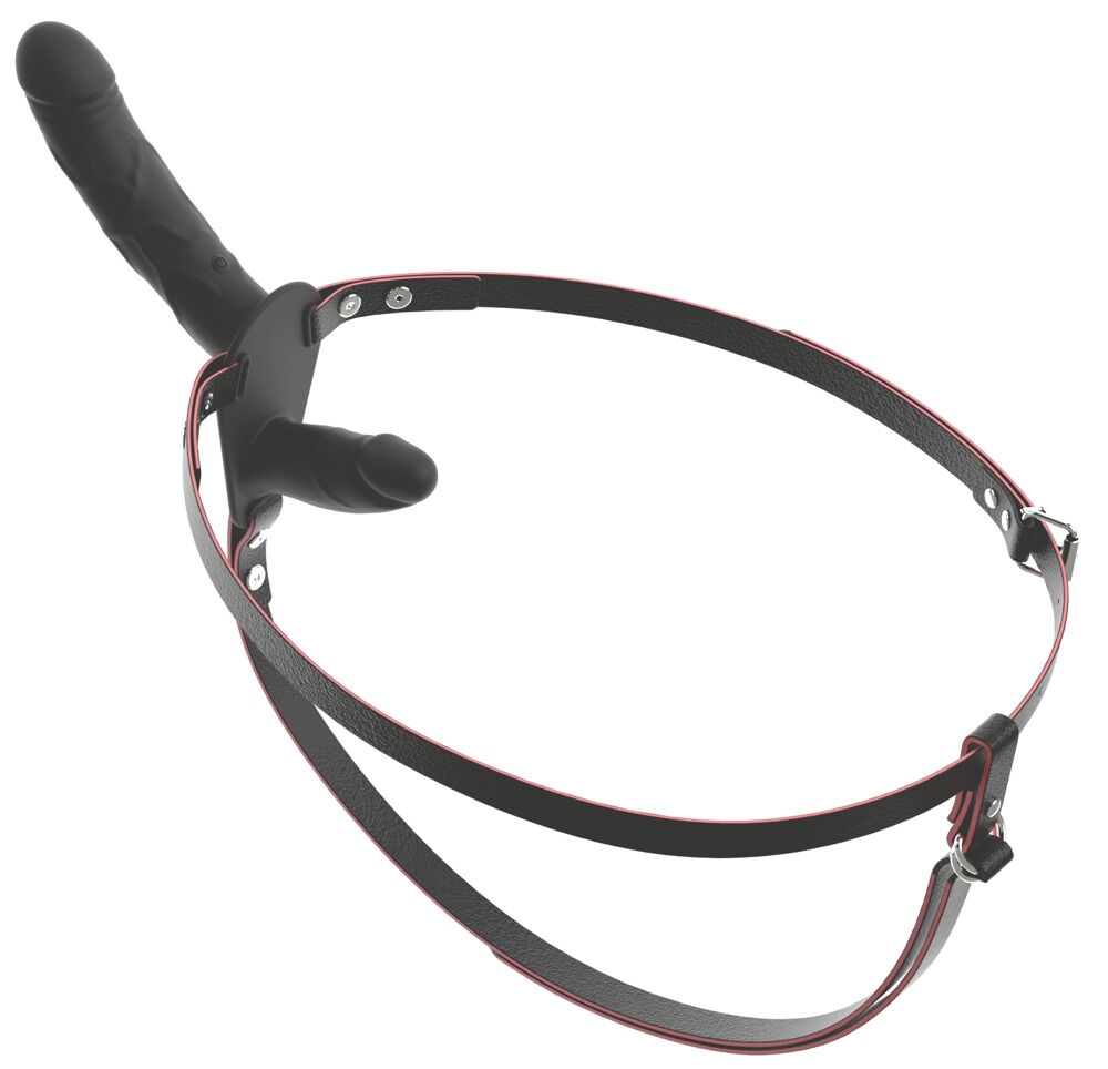 Strap-on „RC Vibrating Double“ mit Außen- und Innen-Vibrator