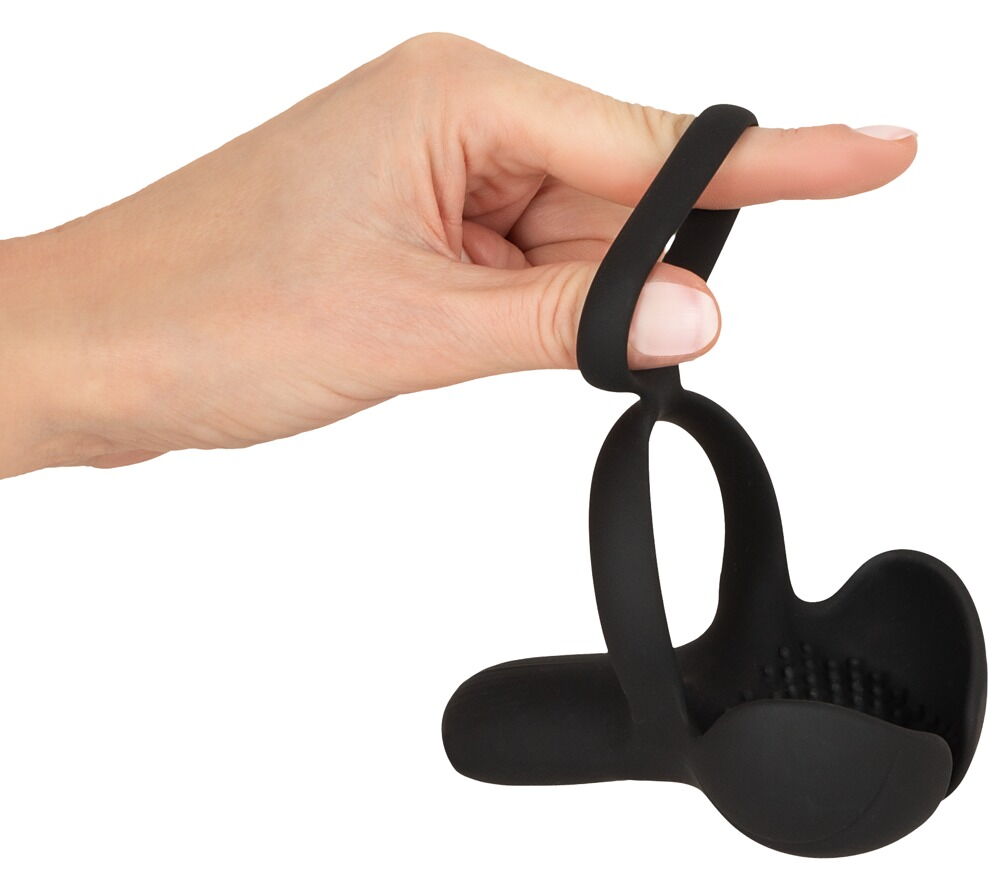 Hodenvibrator mit vibrierendem Damm-Stimulator