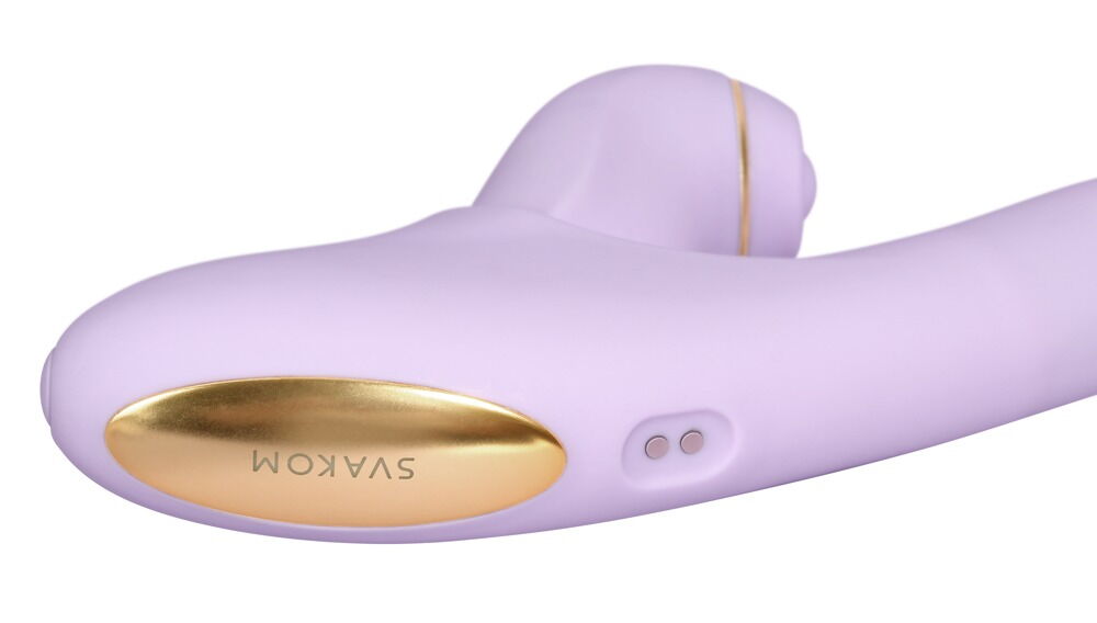 Stoßvibrator „DuoGlow“ mit Pulsator-Stimulator