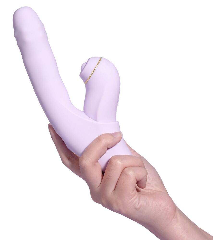 Stoßvibrator „DuoGlow“ mit Pulsator-Stimulator