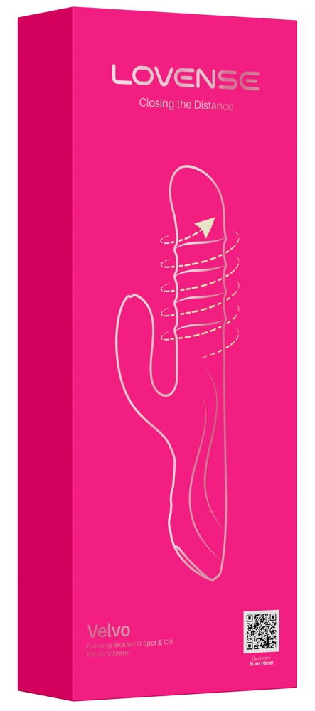 Rabbitvibrator „Velvo“ mit WaveRoller-Massageperlen